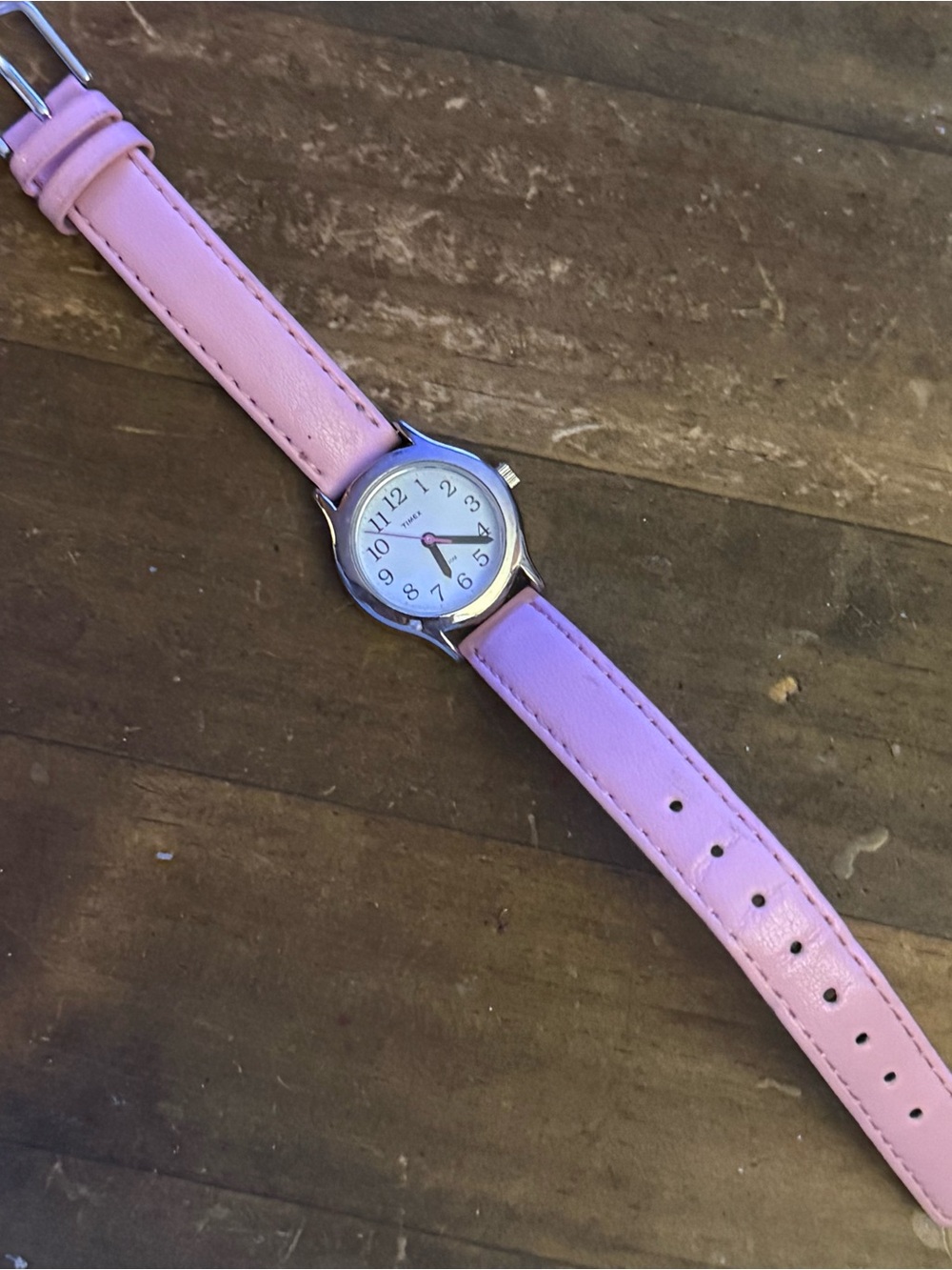 Timex pink leather analog watch - Picture 4 of 6